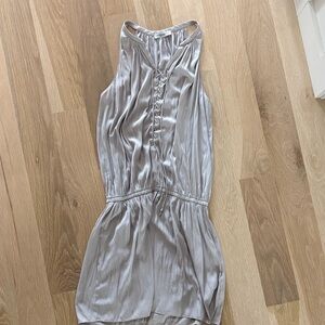 Ramy Brook Cream Satin Lace-Up Top